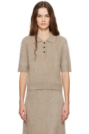 Lisa Yang Taupe Carolyn Polo