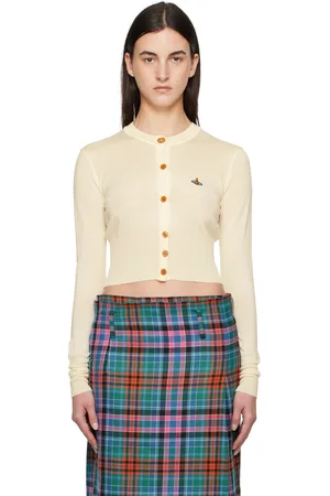 Vivienne Westwood Off-White Bea Cropped Cardigan