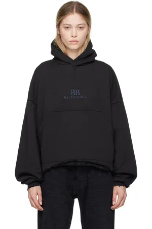 Balenciaga Black Distressed Hoodie