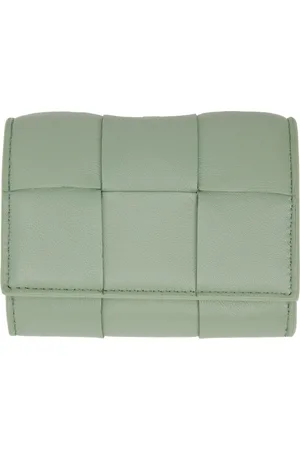 Bottega Veneta Green Small Envelope Card Case
