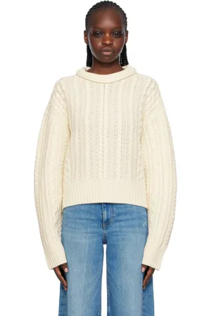 RE/DONE Off-White Crewneck Sweater