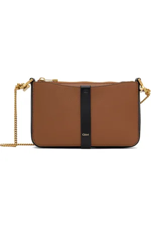Chloé Tan & Black Marcie Pouch On Chain Bag