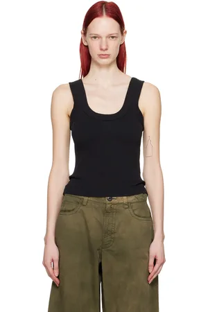 Alexander Wang Black Embossed Tank Top