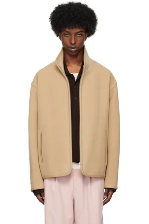 Auralee Double Cloth Heavy Pile Zip Jacket