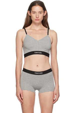 Tom Ford Gray Signature V-Neck Bralette