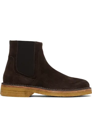 A.P.C. Brown Theodore Chelsea Boots