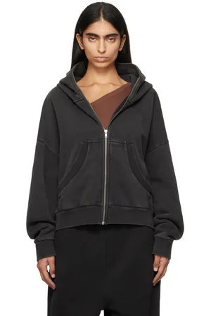 Entire Studios Black Eternal Zip Hoodie