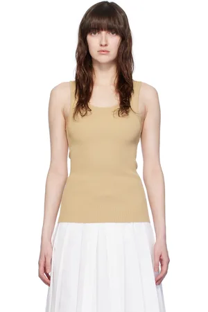 3.1 Phillip Lim Khaki Scoop Tank Top