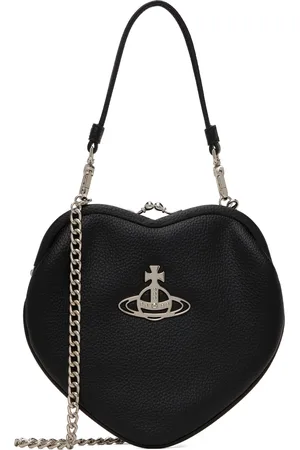 Vivienne Westwood Black Belle Heart Frame Bag