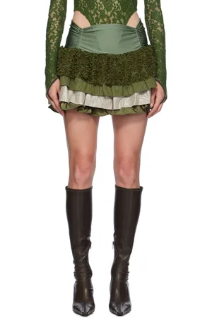 Andersson Bell Green Micro Tutu Miniskirt