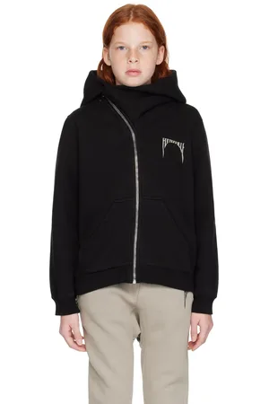 Rick Owens Kids Black Porterville Mountain Hoodie