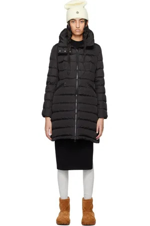 Moncler Black Flammette Down Coat
