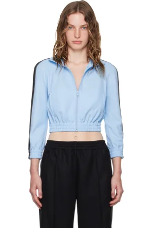 Alexander Wang Blue Logo Tape Track Jacket