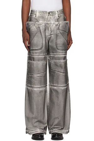 Guess Black Screenprinted Cargo Jeans