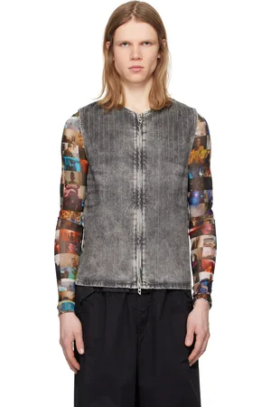 Diesel Gray D-Sund-S Denim Vest