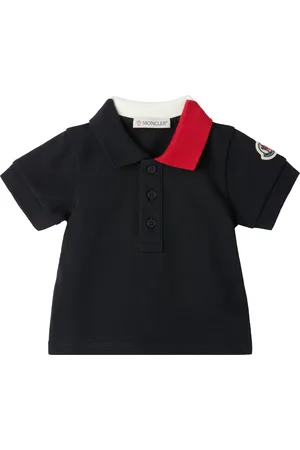 Moncler Baby Navy Logo Patch Polo