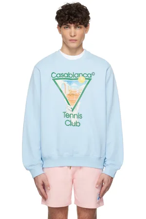 Casablanca Blue Metaphysical Tennis Icon Sweatshirt