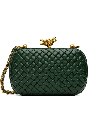 Bottega Veneta Green Knot Clutch