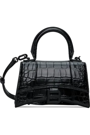 Balenciaga Black XS Hourglass Top Handle Bag