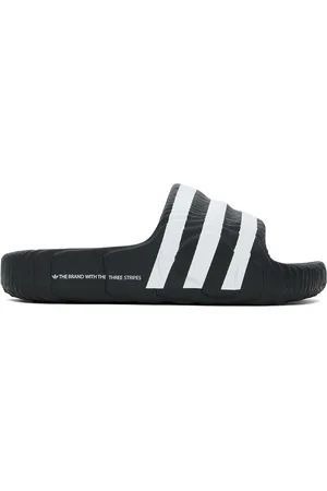 adidas Black & White Adilette 22 Slides