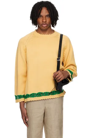BODE Yellow Daisy Garland Sweater