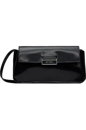 By Far Black Tilda Semi Patent Leather Bag