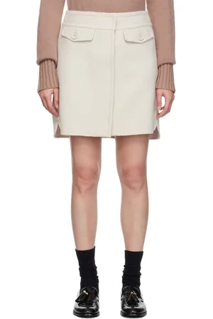 Max Mara Off-White Marta Miniskirt