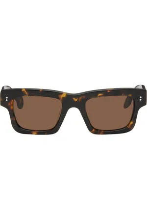J.W.Anderson SSENSE Exclusive Tortoiseshell Rectangle Sunglasses