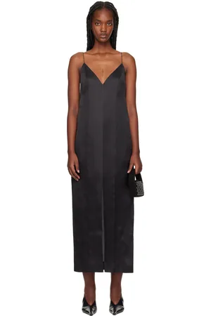 Khaite Black Tully Maxi Dress