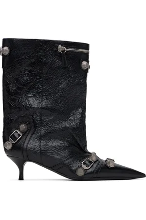 Balenciaga Black Cagole Wide 50mm Boots