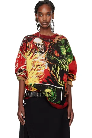 LU’U DAN Multicolor Misfit Jacquard Sweater