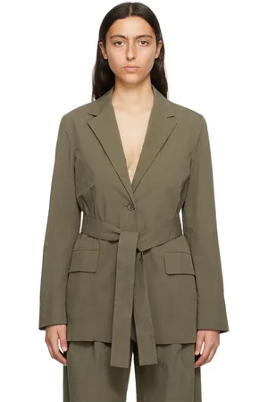 Proenza Schouler Khaki White Label Blazer
