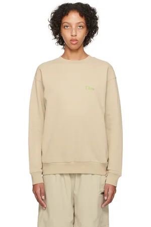 DIME Beige Embroidered Sweatshirt