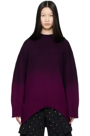 The Attico Purple Gradient Sweater