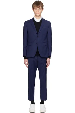 HUGO BOSS Navy Notched Lapel Suit