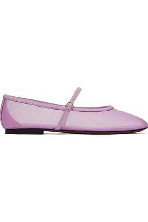 3.1 Phillip Lim Purple ID Mesh Mary Jane Ballerina Flats