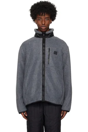 Rains Gray Yermo Fleece Jacket