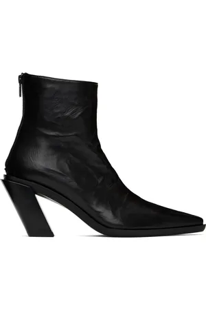 ANN DEMEULEMEESTER Black Florentine Boots