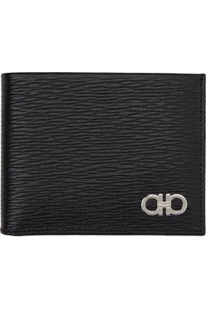Salvatore Ferragamo Black Gancini Wallet