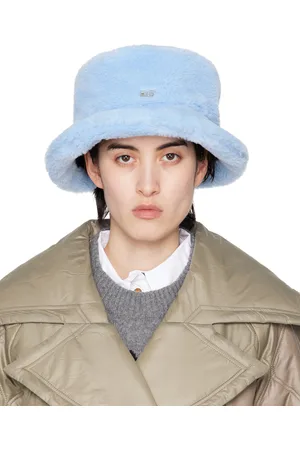 Ganni Blue Fluffy Tech Bucket Hat