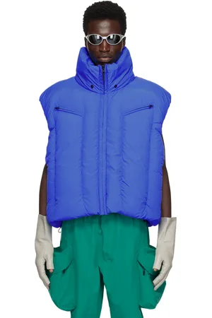 Dingyun Zhang Blue Swollen Reversible Down Vest