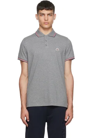 Moncler Gray Cotton Polo