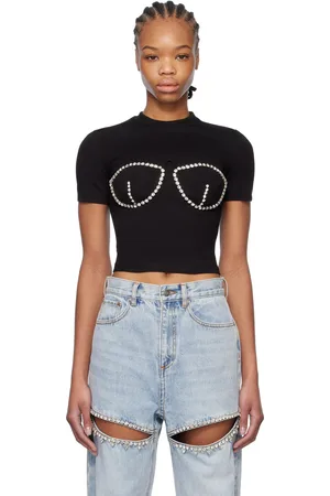 AREA Crystal Bustier Cup T-shirt