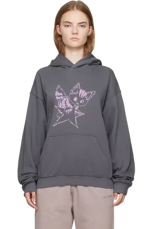 We11 Done Gray Monster Fitted Hoodie