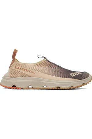 Salomon Beige & Gray RX Moc 3.0 Suede Sneakers