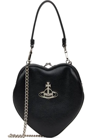 Vivienne Westwood Black Belle Heart Frame Bag