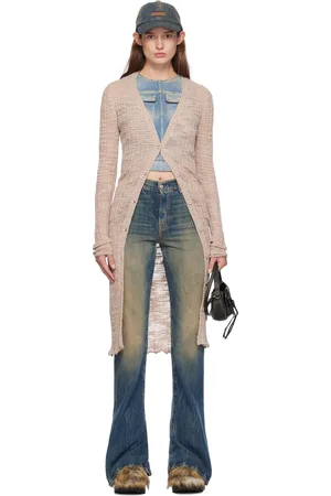 Acne Studios Pink Wide Rib Cardigan