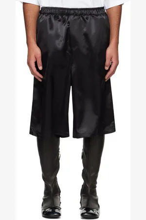 Abra Black Satin Shorts