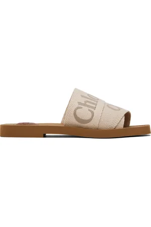 Chloé Beige Woody Sandals