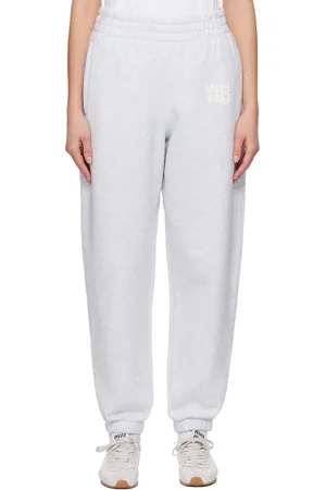 Alexander Wang Gray Puff Logo Sweatpants